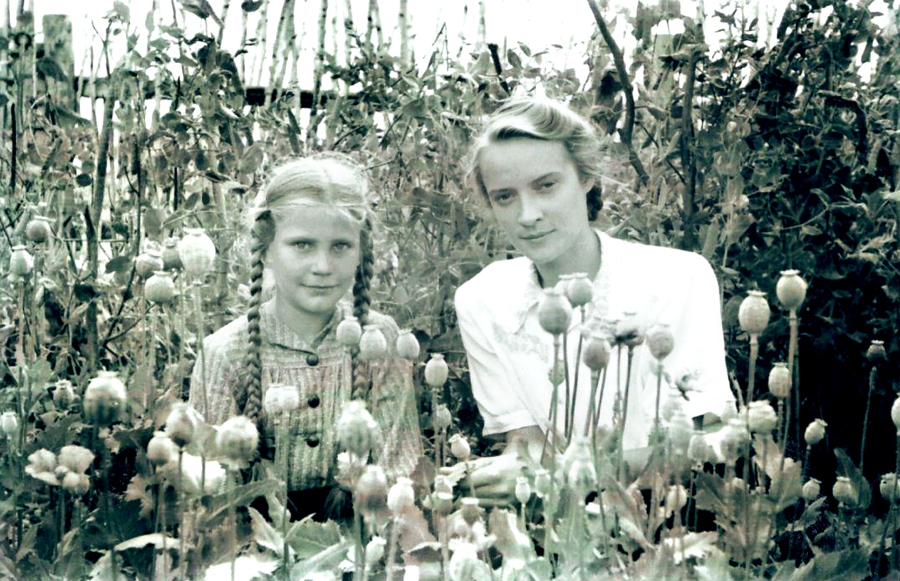 Ausma (no labās) kopā ar likteņa biedreni Vizmu Sibīrijā. Meiteņu ģimenes sādžā «Kučki» mitinājās vienā istabā.
Autors: no jubilāres personiskā albuma.