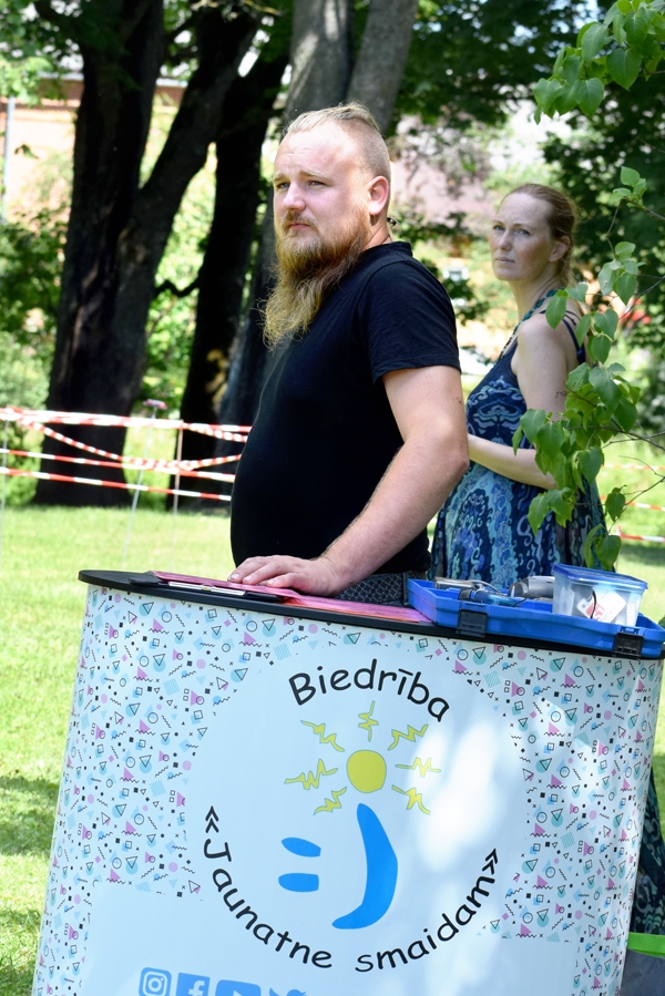 Renārs Manuilovs, biedrības 
«Jaunatne smaidam» valdes loceklis.
Autors: Žanna Zālīte