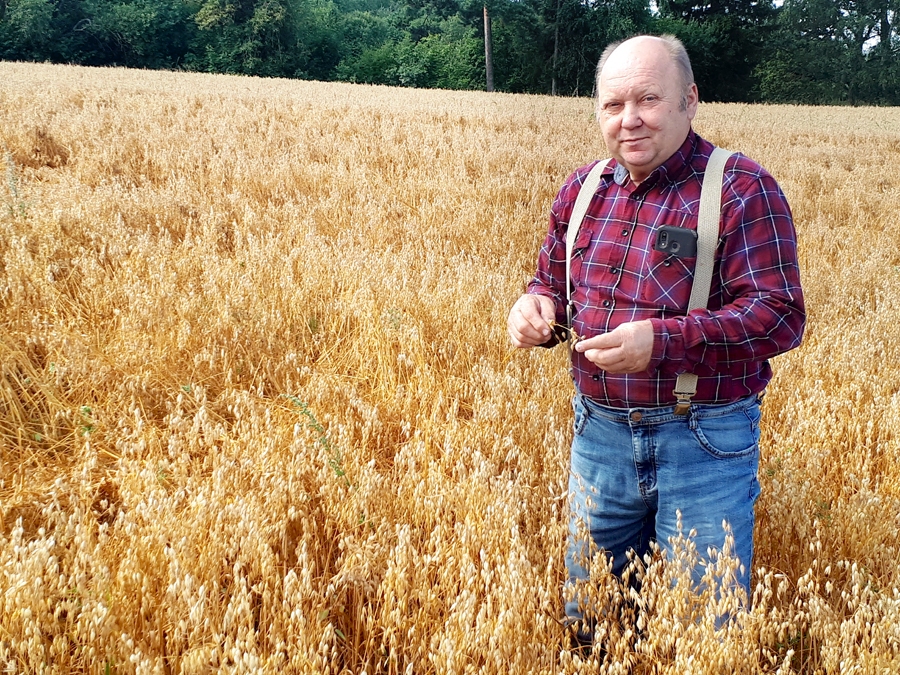 Jānis Visockis atzīst, ka Jaunsaulē zeme nav īsti piemērota kviešiem – par maz māla, mēdz izkalst arī ziemā, ja zemei trūkst valguma.
Autors: Ligita Asare