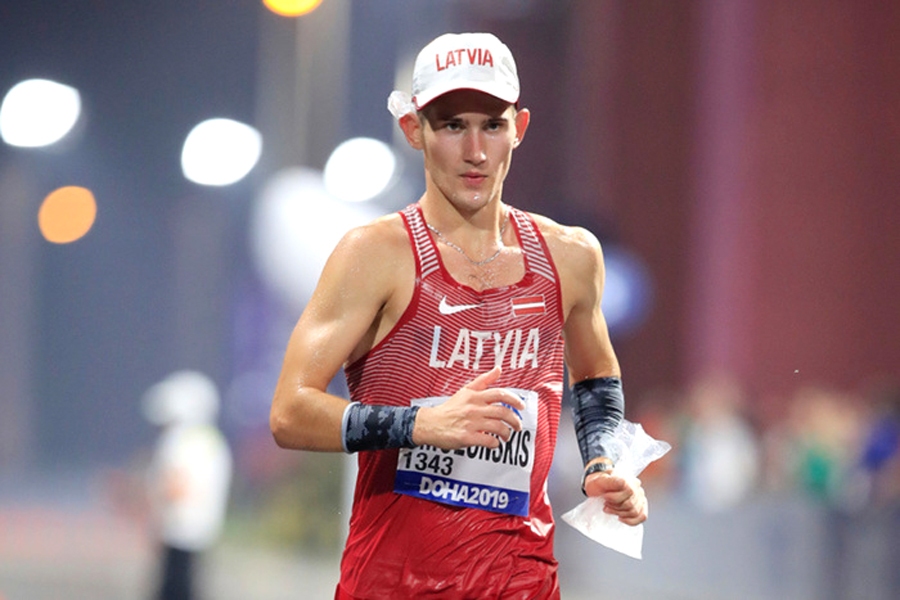 Ruslans Smolonskis kļuva par Latvijas čempionu 20 kilometru soļošanā.
Autors: no athletics.lv.