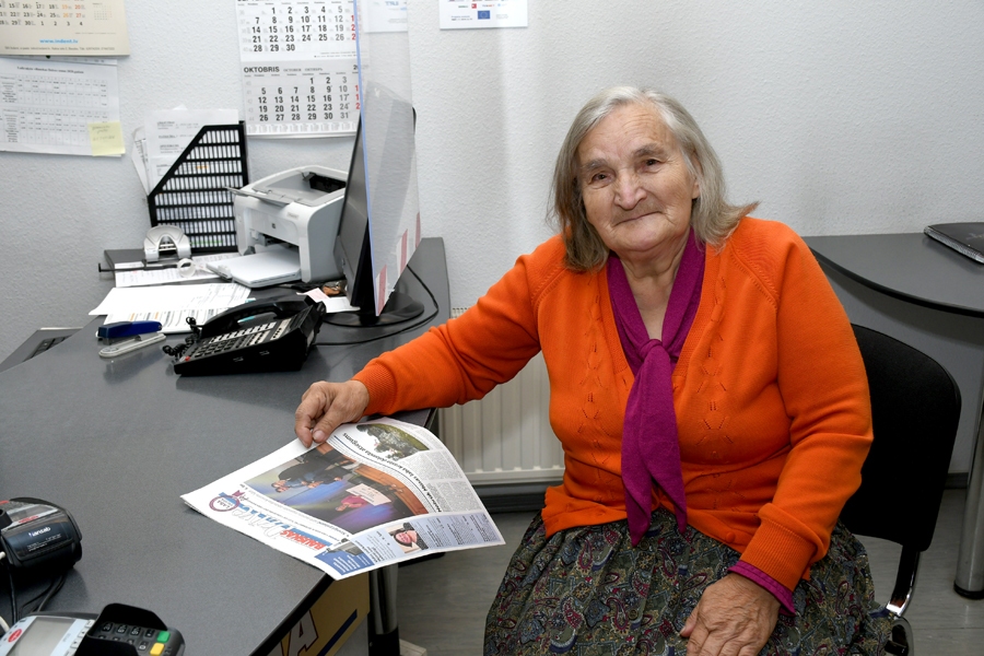 Anna 
Bringule kļuvusi par pirmo 
«Bauskas Dzīves» abonenti 2021. gadam.
Autors: Ivars Bogdanovs