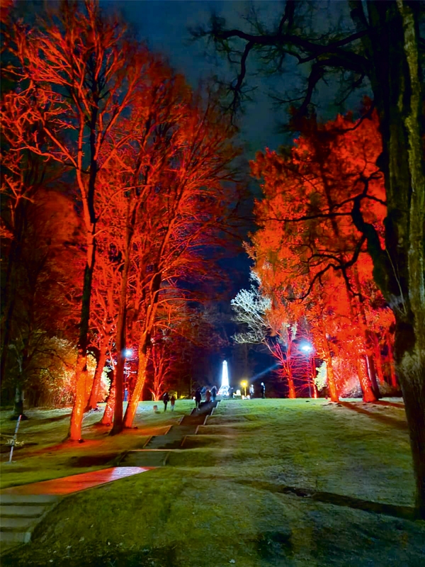 Gaismu instalācijas Iecavā 18. novembrī.
Autors: Aculiecinieka foto.