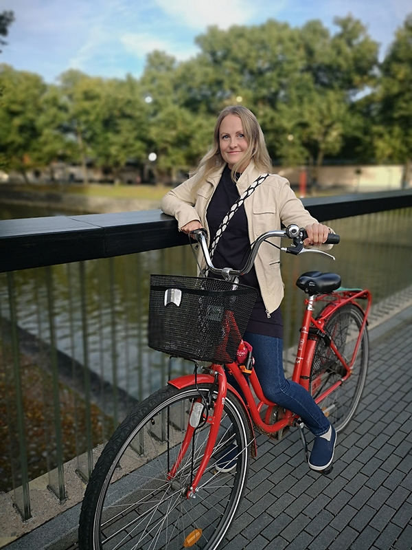 Ilze Junkurēna, gluži tāpat kā daudzi somi, daudz pārvietojas ar velosipēdu.
Autors: no I. Junkurēnas personiskā arhīva.