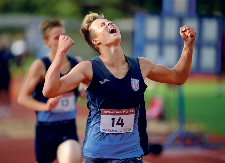 Andrim Skadiņam aizvadītajā gadā Latvijas un Baltijas U16 čempionātos ir 11 medaļas.
Autors: athletics.lv