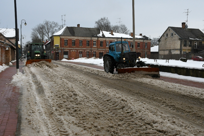 Darbs ielu uzturēšanā pilsētā ir redzams.
Autors: Ivars Bogdanovs