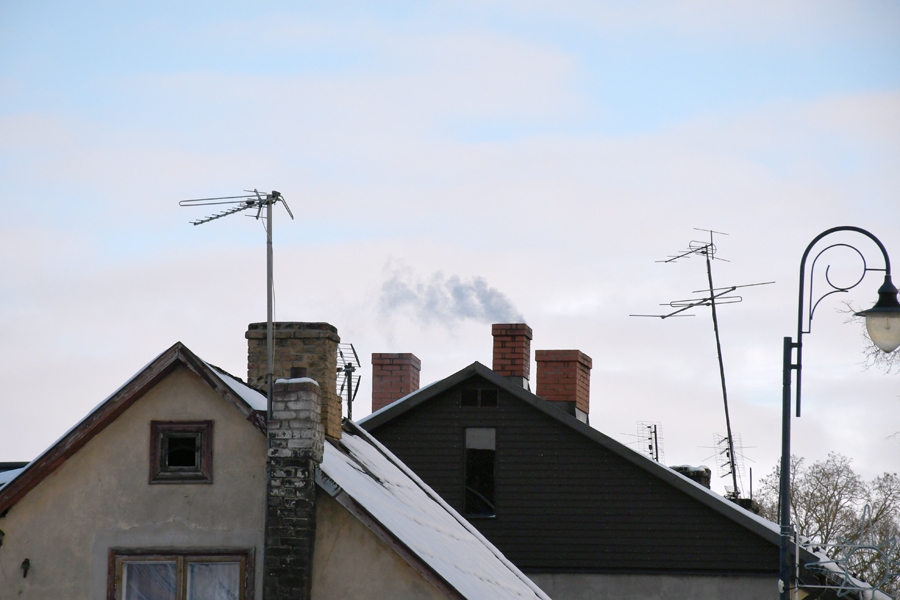 Par lielāko piesārņojuma avotu ziemā kļūst privātmājas, kas par kurināmo izmanto koku.
Autors: Ivars Bogdanovs