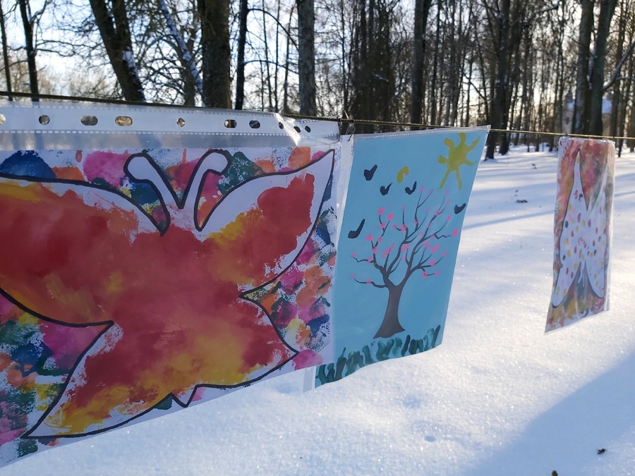 Lielformāta gleznojumus Svitenes parkā var doties aplūkot joprojām.
Autors: Eva Reinfelde