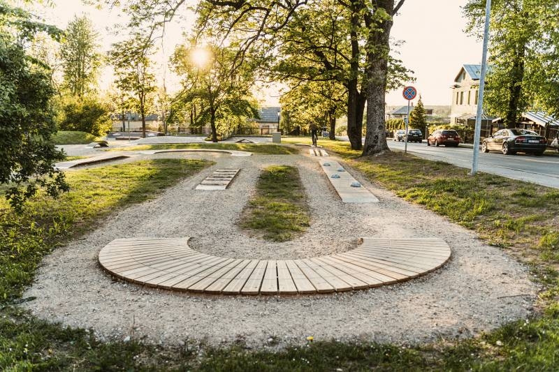 Veloparks ierīkots Cēsīs.
Autors: cesis.lv