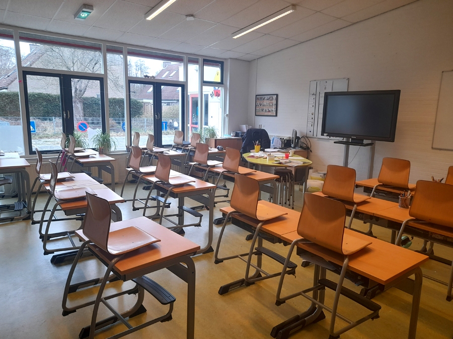 Holandiešu skolas klase, kurā mācās 9 – 10 gadus veci bērni.
Autors: Jolanta Sēnele