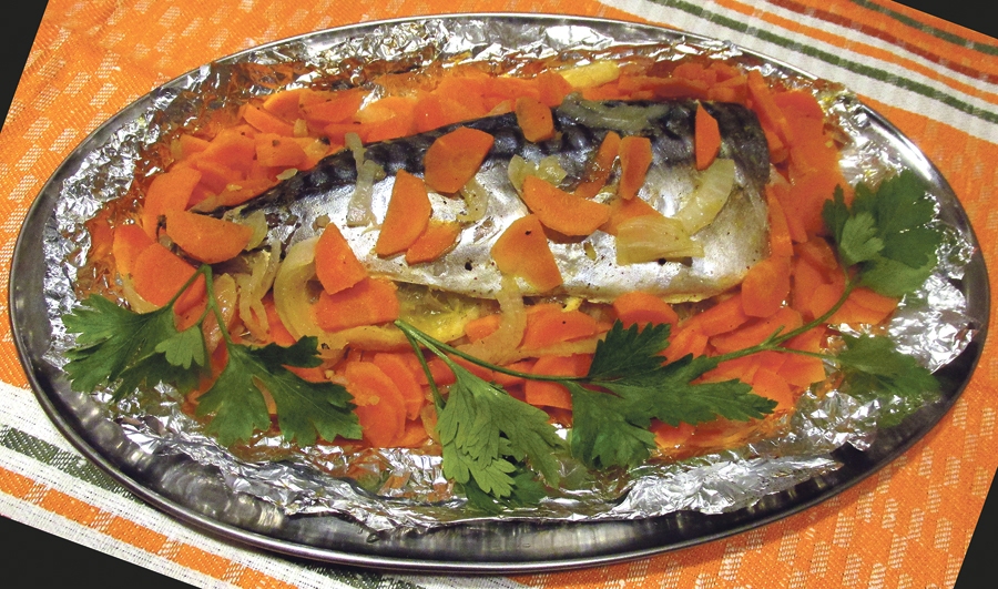 Folijā cepta ar burkāniem un sīpoliem
Autors: Brigita Skaistkalne