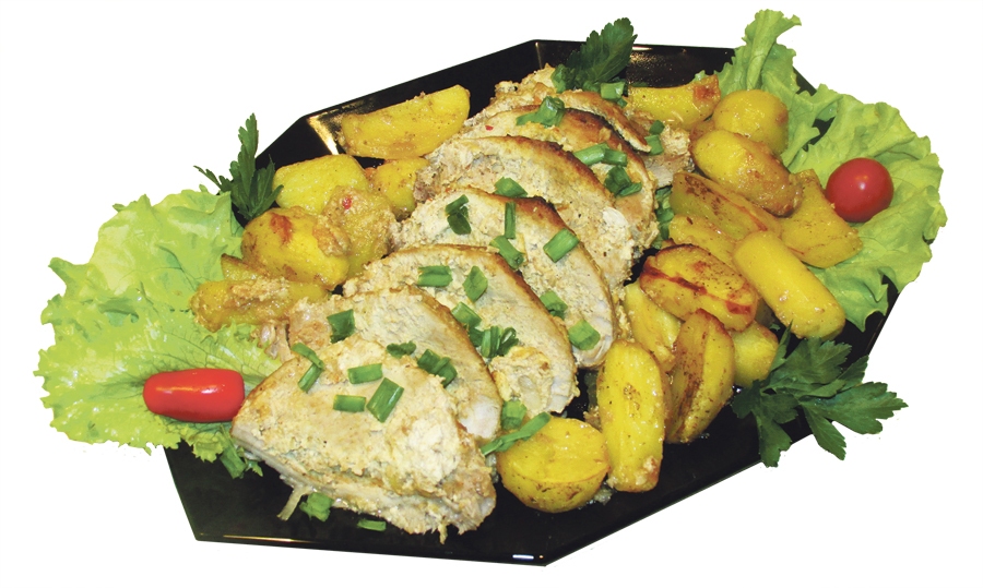 Marinēta cūkgaļas karbonāde ar kartupeļiem