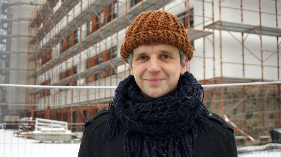 Andris Kalnozols – rakstnieks, aktieris un dramaturgs.
Autors: no laikraksta «Talsu Vēstis» arhīva.