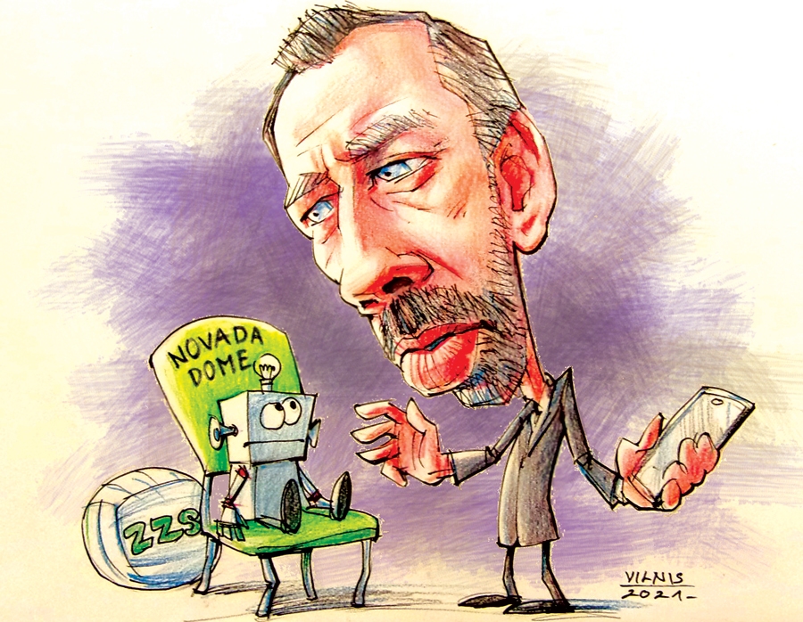 Jānis Kovals, Zaļo un 
Zemnieku savienības saraksta līderis, nepilnu astoņu gadu laikā, kopš ieņem Vecumnieku novada domes priekšsēdētāja vietnieka amatu, savu krēslu ir stipri izļodzījis.
Autors: ZĪMĒJUMS –  VILNIS BULAVS