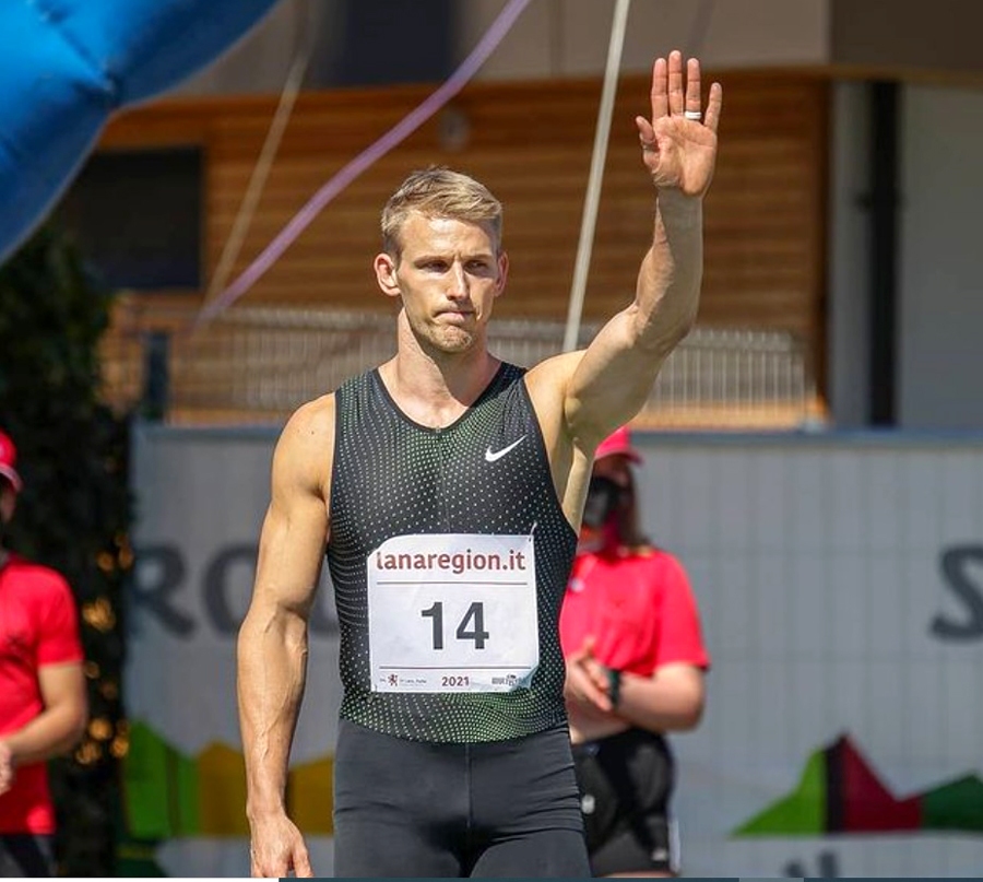 Reinis Krēgers Francijas pilsētā Monpeljē uzstādīja jaunu 
personisko rekordu – 7713 punktu.
Autors: Foto no albuma.