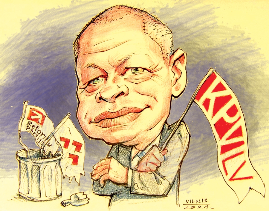 Aleksandrs Novickis, saraksta pirmais numurs, Bauskas novada domes vēlēšanās ikreiz startē no citas partijas saraksta.
Autors: Zīmējums – Vilnis Bulavs