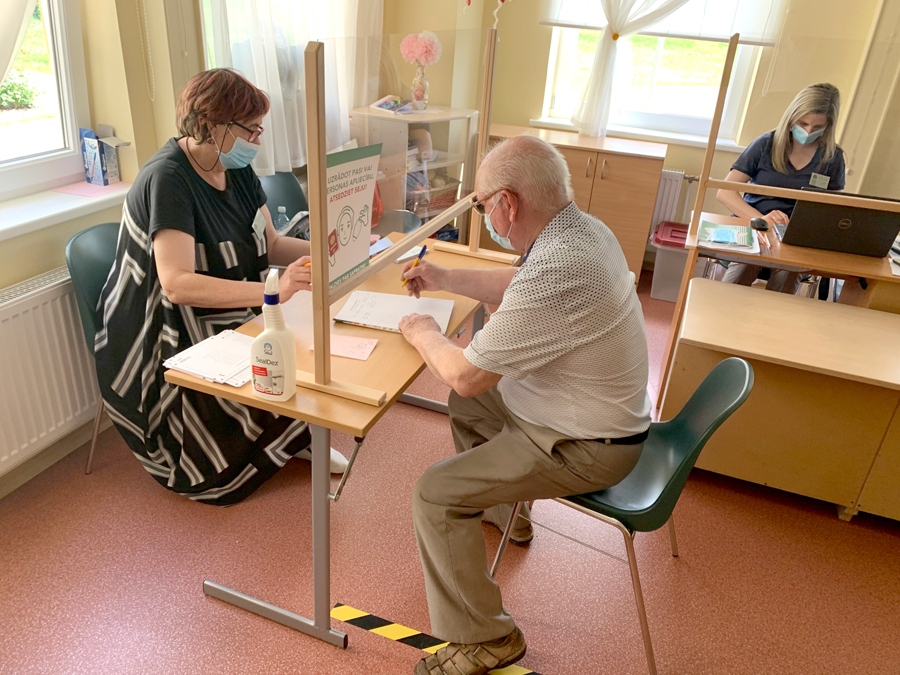 Saulaines iecirknī balso Jānis Šulcs.
Autors: Kaspars Kalējs