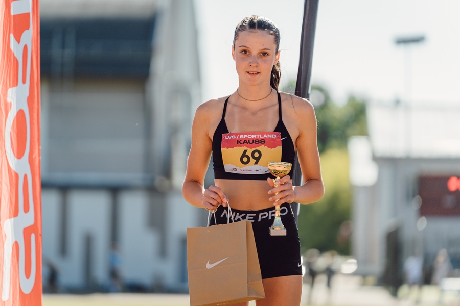 Adrianai Krūzmanei Saldū divas uzvaras.
Autors: no athletics.lv.