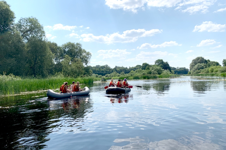 Laivu braucienā codieši un dāvinieši nolaivoja 20 kilometru garu posmu.
Autors: Kaspars Kalējs