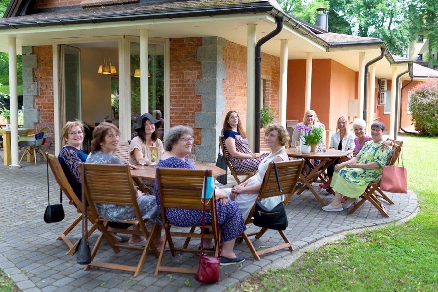 Kafejnīcā «Upene» Iecavā tikās pārstāves no biedrībām «Liepas» un «Līdere».
Autors: no «Liepu» arhīva.