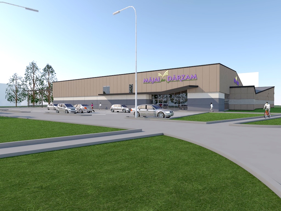 A/s «Diāna» īstenojamā projekta vizualizācija.
Autors: Avots – a/s «Diāna» projekta dokumentācija