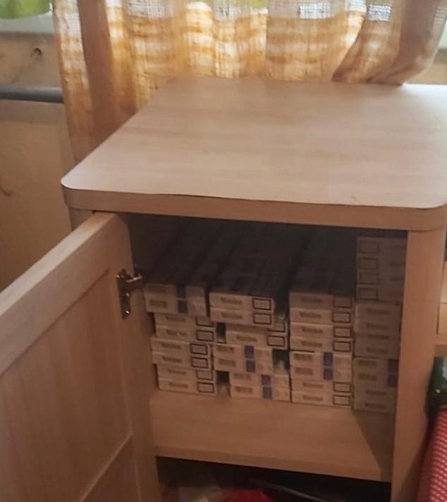 Daļa no izņemtajām cigaretēm.
Autors: Valsts policija.