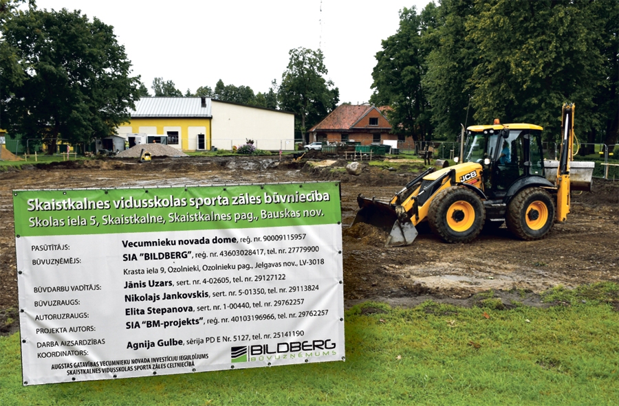 Sporta zāli būvē SIA «Bildberg», celtniecības izmaksas atbilstīgi tehniskā projekta finanšu tāmei ir 1 725 865,71 eiro.
Autors: IVARS BOGDANOVS