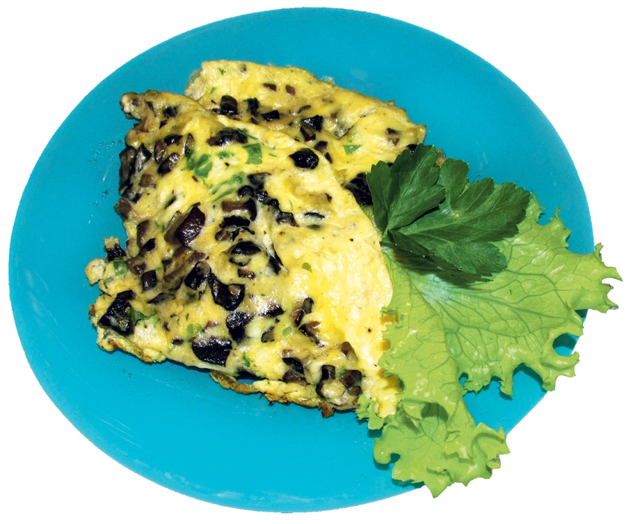 Omlete ar meža sēnēm.
Autors: Brigita Skaistkalne