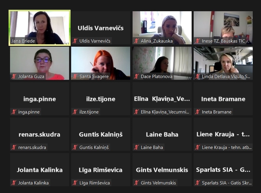 Uzņēmējdarbības jomas apspriešana tiešsaistē pulcēja prāvu dalībnieku skaitu.
Autors: Ekrānuzņēmums.