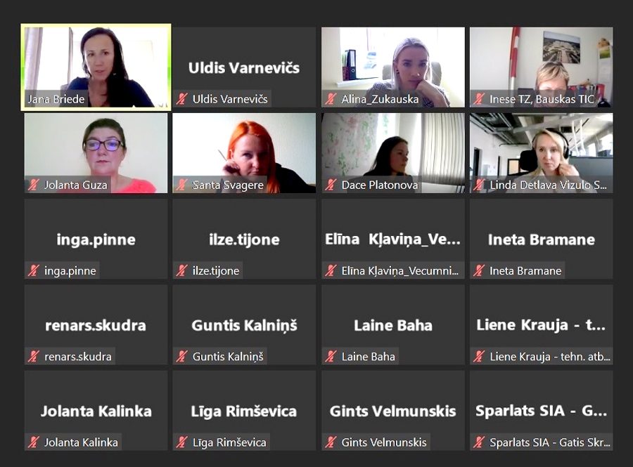 Uzņēmējdarbības jomas apspriešana tiešsaistē pulcēja diezgan lielu dalībnieku skaitu.
Autors: ekrānuzņēmums no diskusijas.