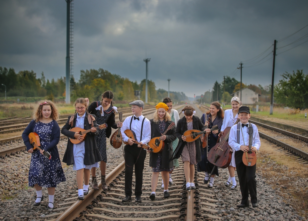 Iecavas «Tarkšķu» mandolīnistu ansamblis.
Autors: no «Tarkšķu» arhīva.