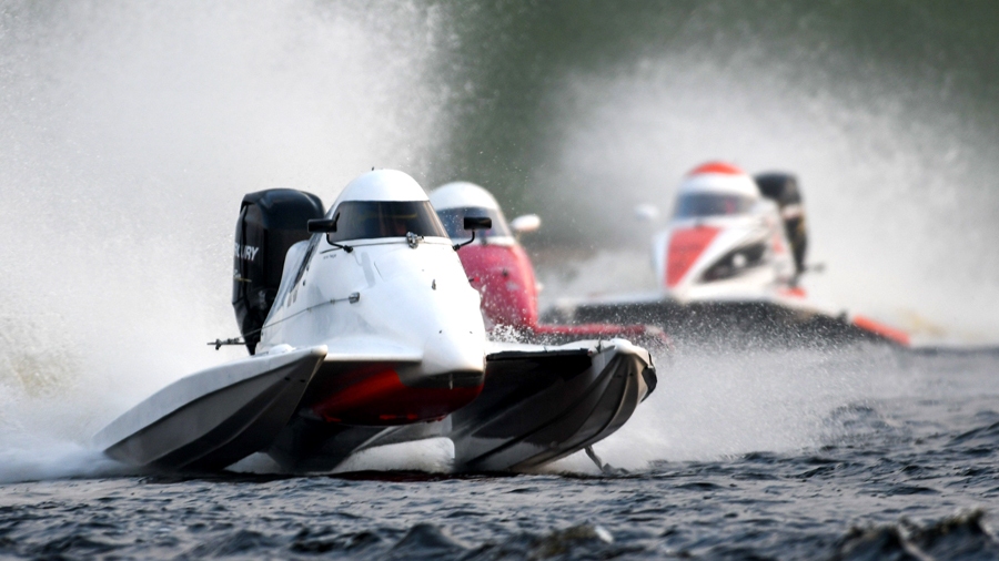 Reinis Paegle (tuvplānā) F4 laivu klasē pēdējā braucienā bija otrais.
Autors: Viesturs Lācis