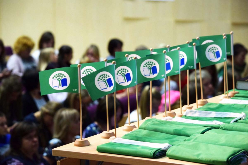 Ikgadējā Ekoskolu apbalvojumu pasniegšana notika vakar, 20. septembrī.
Autors: Publicitātes foto.