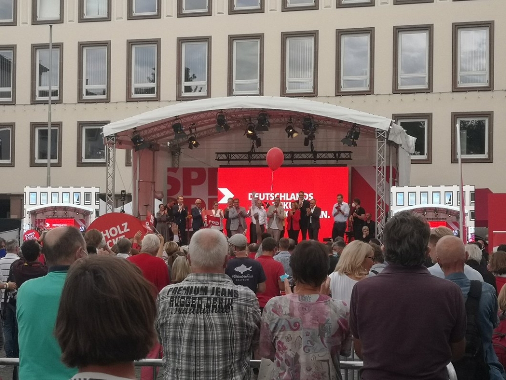 Vācijas politisko spēku publiskais pasākums. 2021. gada septembris.
Autors: Rihards Plūme/Latvijas Radio