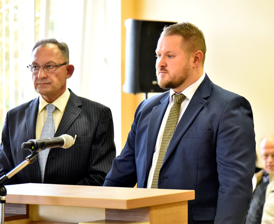 Bauskas novada jaunās pārvaldes struktūras veidošanā ļoti liela nozīme būs Ivara Romānova (no kreisās) un Edgara Paiča darbam.
Autors: Uldis Varnevičs