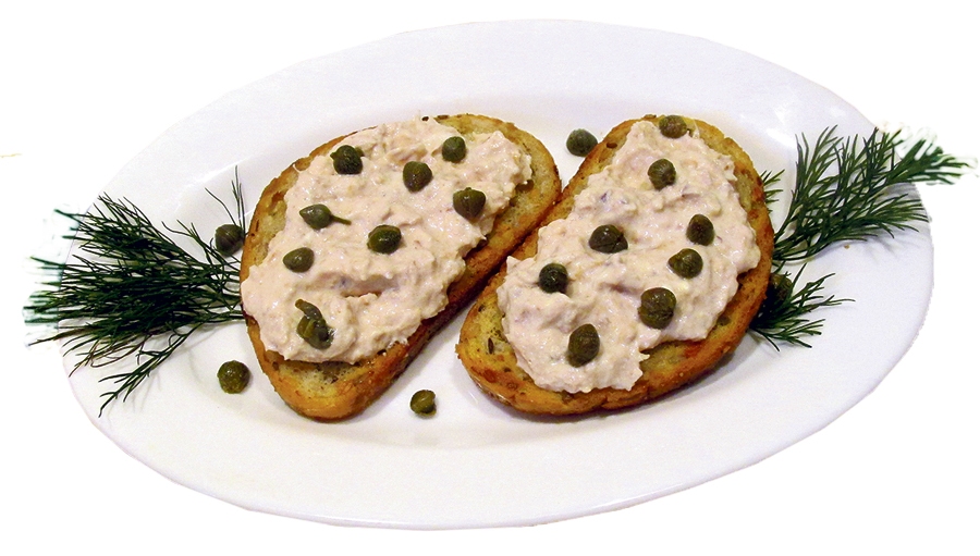 Maizītes ar tunča pastēti un kaperiem.
Autors: Brigita Skaistkalne