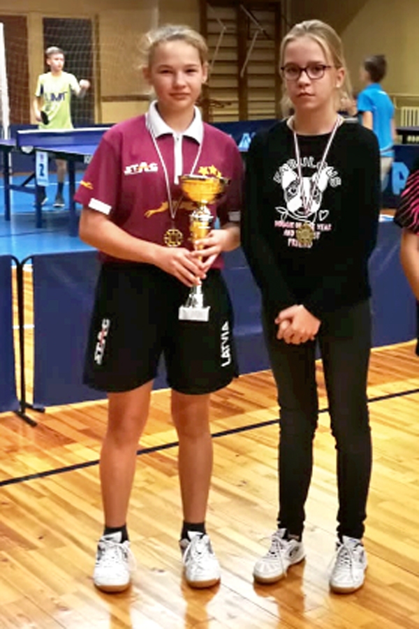 Jaunākajā sportistu grupā uzvarēja Elīza Manavicka (no kreisās) un Monta Milzere.
Autors: no lgtf.lv.