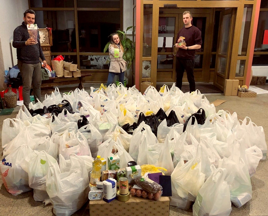 Biedrības sagatavoto paciņu daļa.
Autors: Publicitātes attēls.