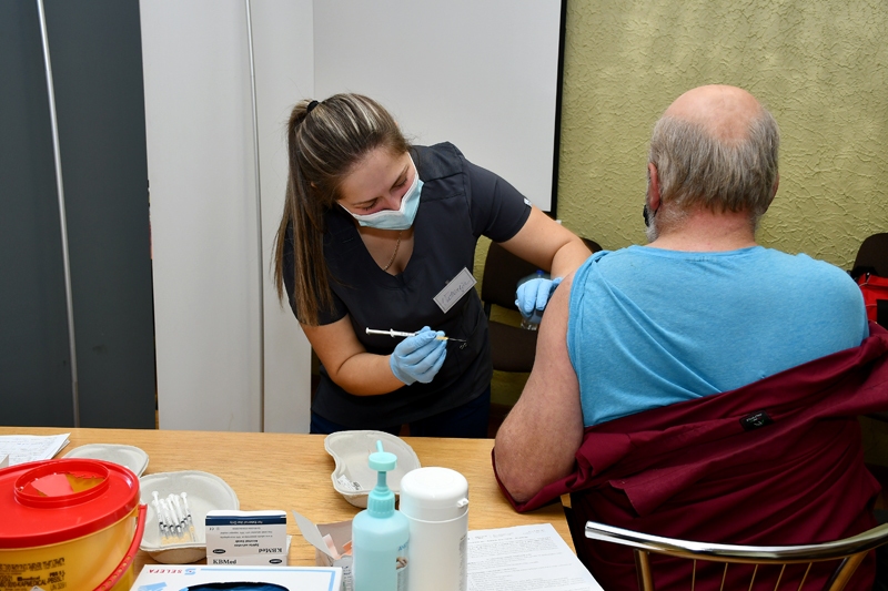 Izbraukuma vakcinācijā Bauskā 17.oktobrī.
Autors: Ivars Bogdanovs.