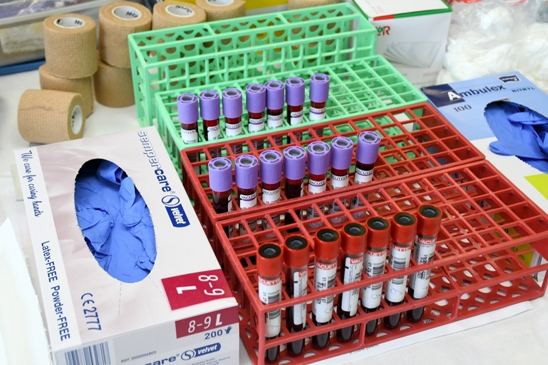 Vienā reizē tiek paņemti 450 mililitri asiņu.
Autors: Ivars Bogdanovs