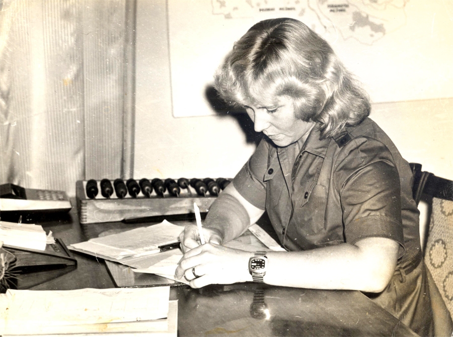 Jubilāre dispečeres darbā ap 1982. gadu.
Autors: no personiskā arhīva.