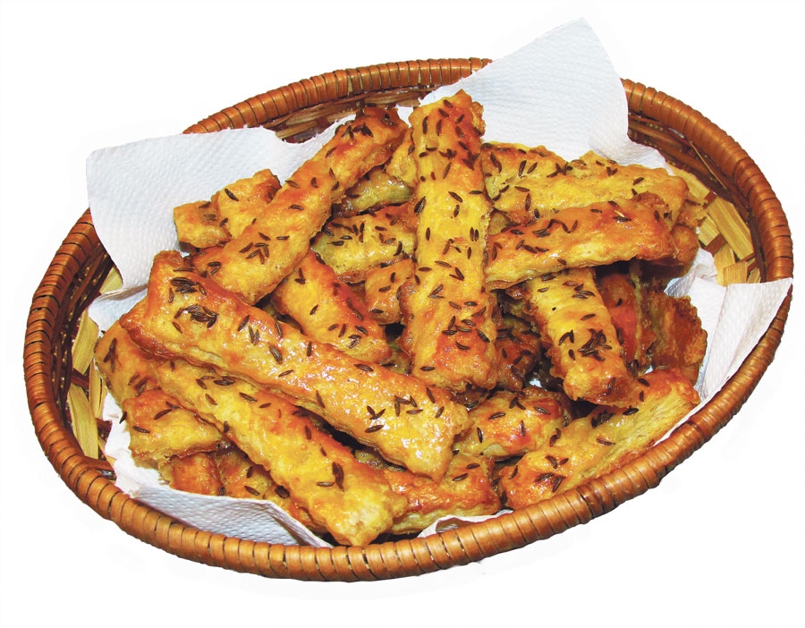 Alus mīklas cepumi ar ķimenēm.
Autors: Brigita Skaistkalne