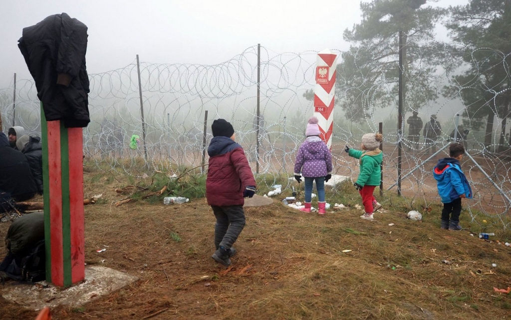 Migrantu nometne Baltkrievijas-Polijas pierobežā.
Autors: Leonid Shcheglov/BelTA/TASS, no lsm.lv