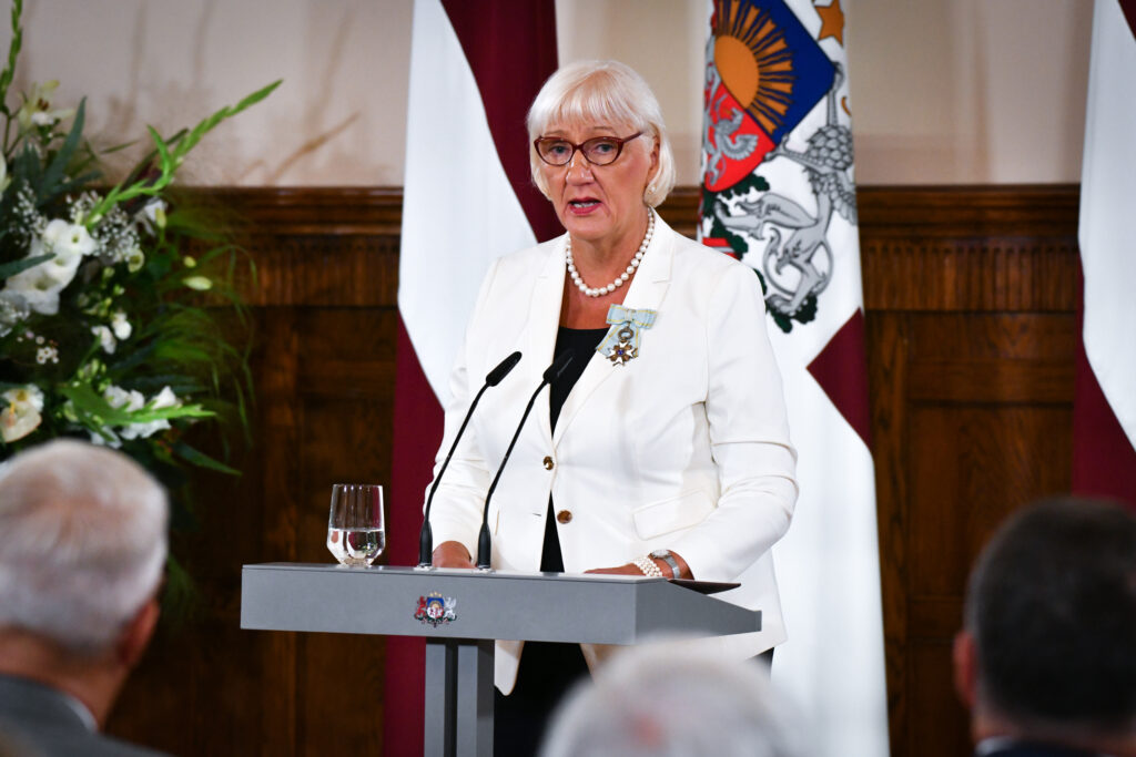 Biedrības "4.maija deklarācijas klubs" prezidente Velta Čebotarenoka.
Autors: Visi foto – Ilmārs Znotiņš, Valsts prezidenta kanceleja