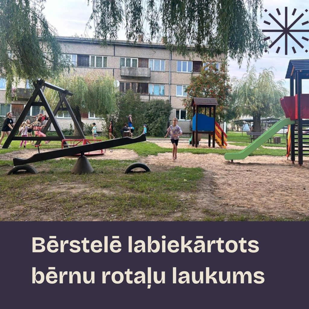 Pagājušajā gadā Bērstelē labiekārtots bērnu rotaļu laukums.
Autors: Bauskas novada dome