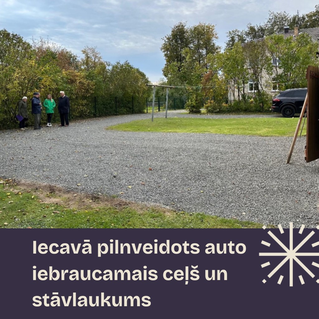Pagājušajā gadā Iecavā pilnveidots auto iebraucamais ceļš un stāvlaukums.
Autors: Bauskas novada dome