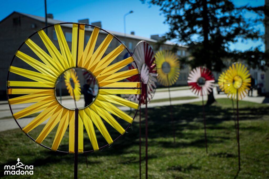 Svētku dekori Madonā