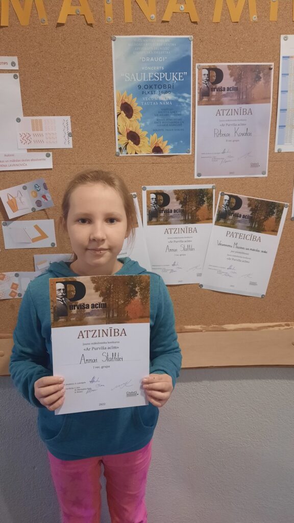 Autors: Anna Stallīte - konkursa "Purvīša acīm" laureāte.