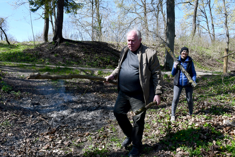 Mežotnes pilskalnā.
Autors: Ivars Bogdanovs