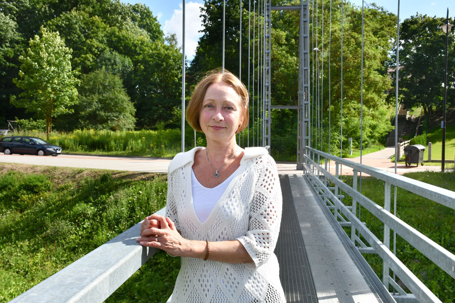 Mārīte Jonkus dzimtajā novadā. 
Autors: Foto – Ivars Bogdanovs