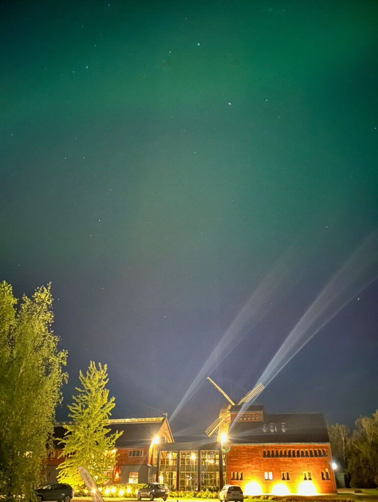 Ziemeļblāzma Ceraukstes pagasta atpūtas kompleksā Rožmalas.
Autors: Ilze Djačuka